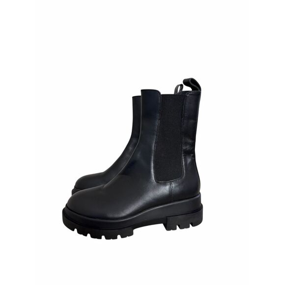 La CANADIENNE Black Leather Ankle Booties - Picture 3 of 6